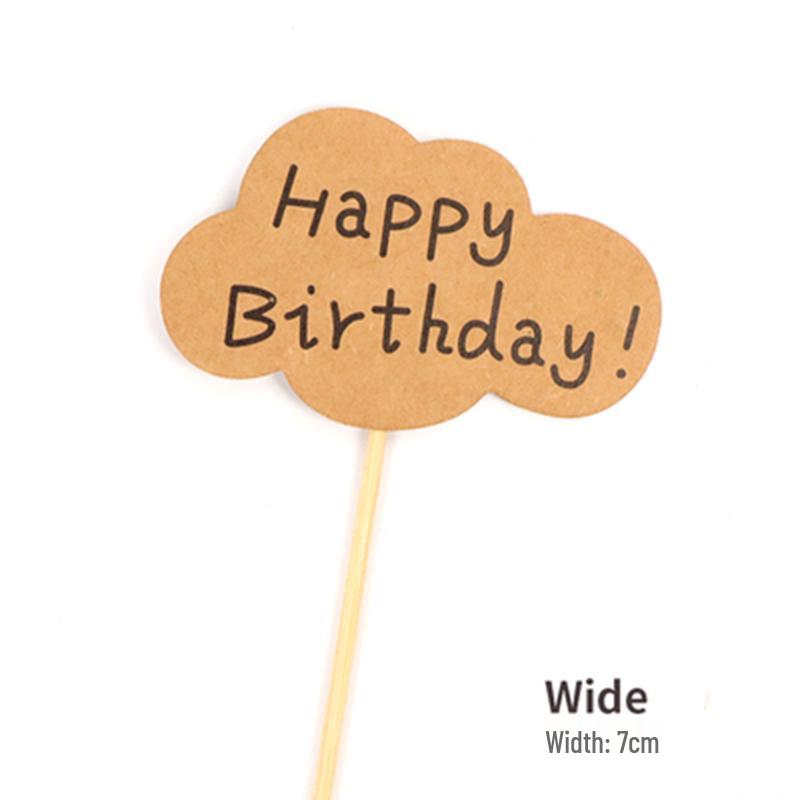 Sushi Cartoon Cupcake Toppers & Ice Cream Flag Picks for Happy Birthday Desserts