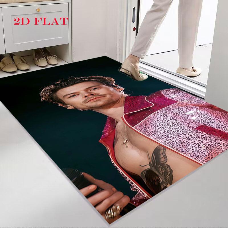Flower Crown Girl Carpet Rug for Living Room Bedroom Home Sofa Decoration,Kids play Nonslip Floor Mat