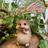 Resin Garden Hedgehog Statue Weatherproof Small Hedgehog Sculpture Outdoor Garden Ornament