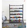 Yamazaki Miniature Car & Rail Toy Rack Black Approx. W51xD24xH65cm Tower Collection Stand Double-Sided 5019 Approx. 51x24x65cm
