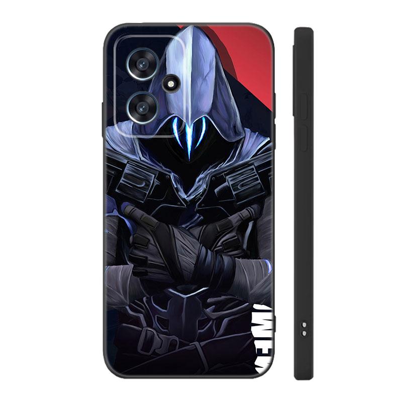 

Черный силиконовый чехол для телефона Valorant Game для Xiaomi POCO X3 X4 NFC F3 F4 GT F5 M3 M4 M6 X5 X6 Pro 5G C55 C65 M5 POCO F3 GT