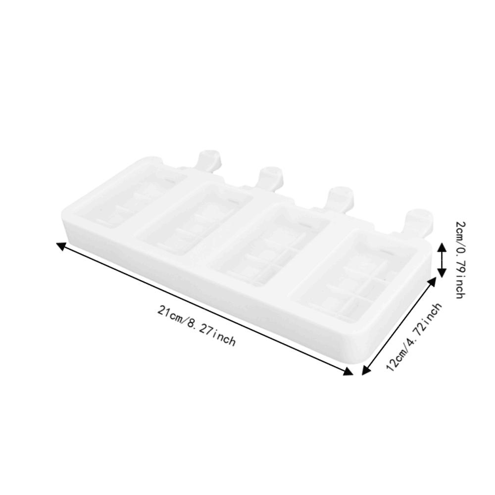 Grid Pattern Ice Bar Maker Square Ice Lolly Mold Portable DIY Ice Cream Mold  Summer Dessert