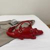 Street Cool Handbag Female PU Crocodile Shape 3D Creative Special-shaped Bag Can Be Crossed On One Shoulder