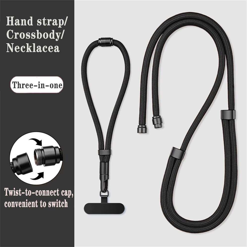 

New 3-in-1 Switchable Mobile Phone Lanyard Length Universal Mobile Phone Case Strap Crossbody Anti-Lost Detachable Wrist Strap