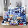 Cartoon Digimon Adventure Monster Soft Plush Blanket,Flannel Blanket Throw Blanket for Living Room Bedroom Bed Sofa Cover Child