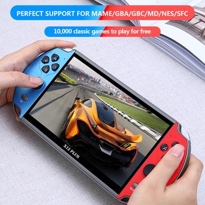 Kapesní herní konzole X7/x12 Plus v 10 000 klasických bezplatných hrách 4,3/5,1/7,1 palcový přenosný audio video přehrávač s HD obrazovkou