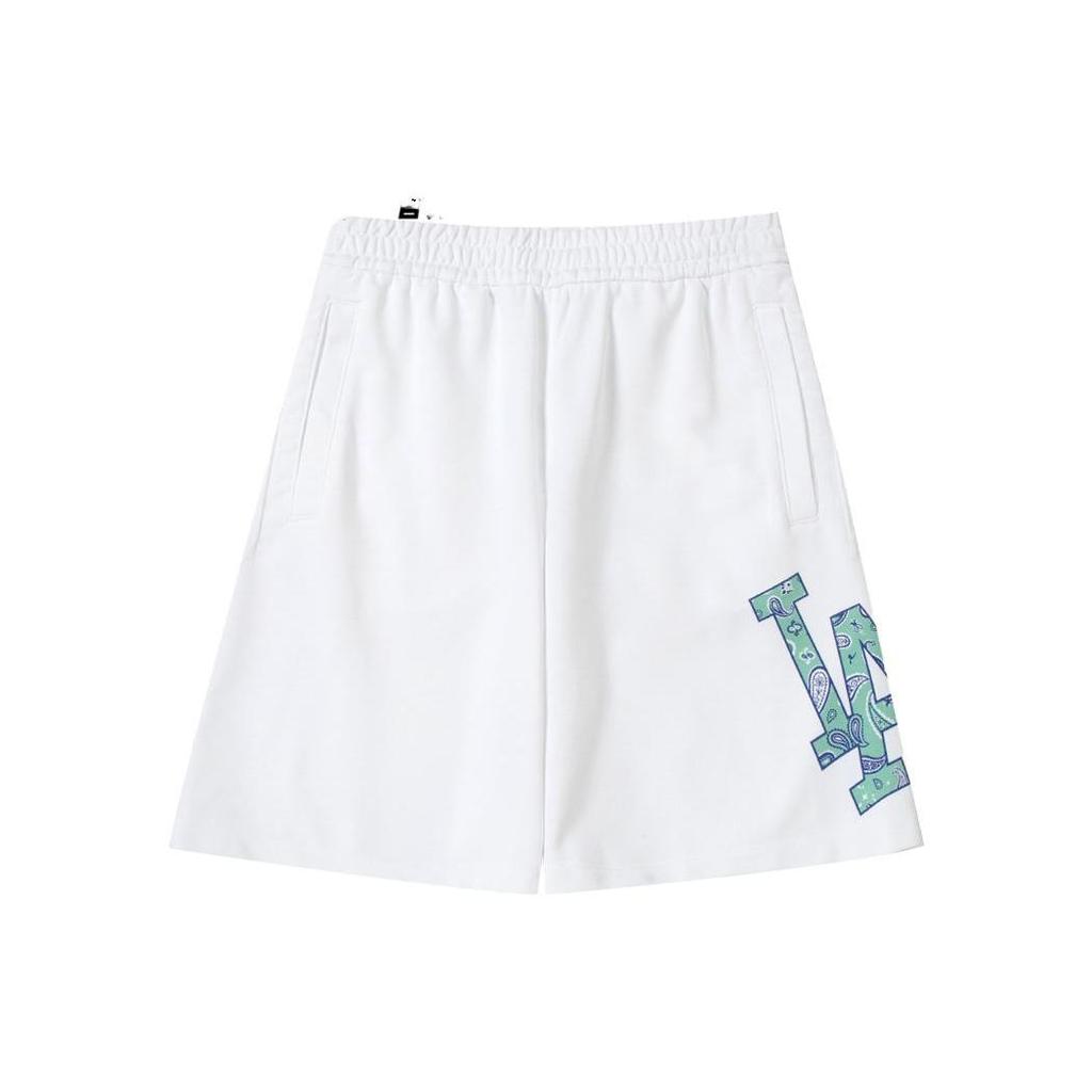 MLB Cashew Flower Casual Shorts Unisex White 3ASPI0133-07WHS