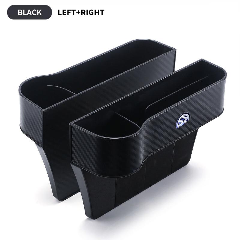 Car Seat Gap Organizer Auto Carbon Fibre Storage Box Accessories For Volkswagen Vw Tiguan Jetta Mk6 Scirocco Polo 6R Touran