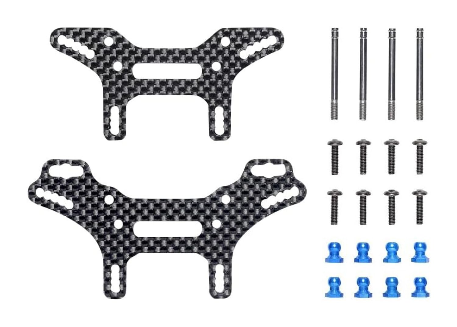 

Комплект амортизаторов Tamiya Hop Up Options Short Carbon 22076 № 2076 OP.2076 XV-02