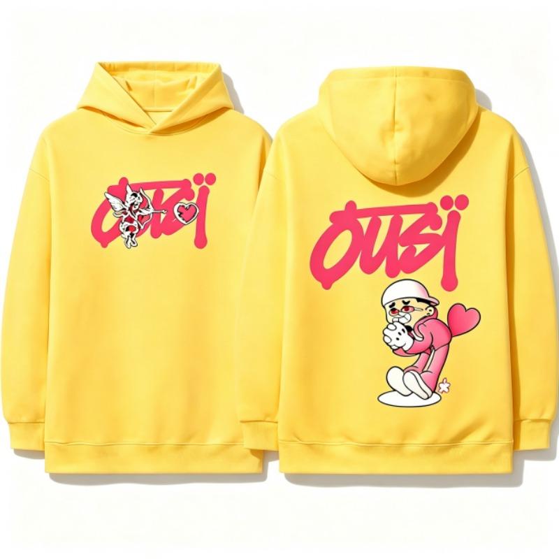 Felpe per Ragazzi Ragazze Felpa Casual Abbigliamento Bambini Top Felpa con Cappuccio a Manica Lunga Stampa Cartoon Amore Ragazzo Felpa con Cappuccio