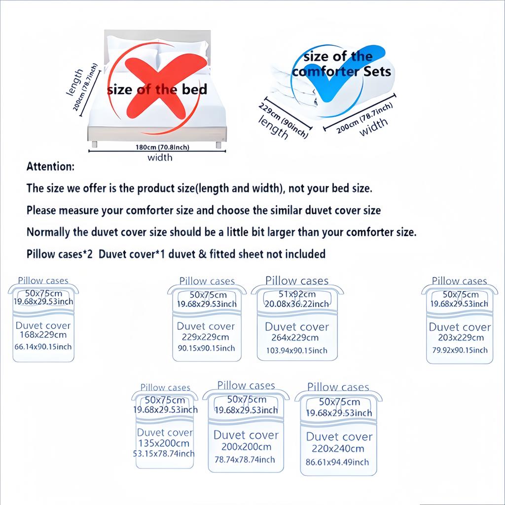 Kuup Satin Surface Duvet Cover Colored Bedding Set Queen Size Quilt Cover High Quality Skin-Friendly Fabric Bedding No Sheet