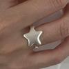 PANJBJ  925 Sterling Silver Double Layer Ring for Women Girl Gift Geometry Hollowing Out Minimalism Fashion Jewelry Wholesale