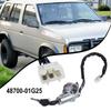 Ignition Switch w/ Lock Cylinder for Nissan D21, Pickup, Pathfinder, Direct Replacement, Improved Heat Sink Silver