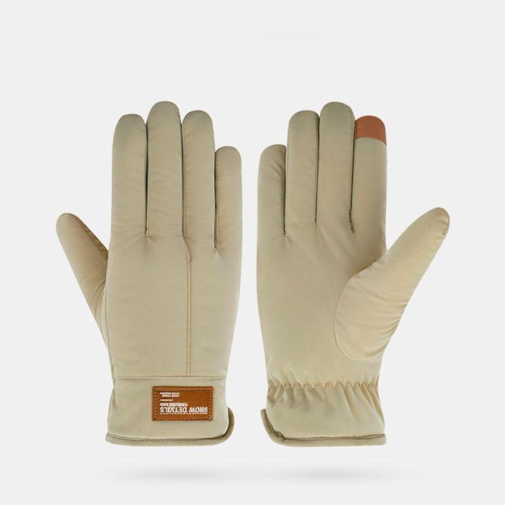 Windproof Snowboard Gloves Full Finger Mittens Soft Men Skiing Gloves Hiking