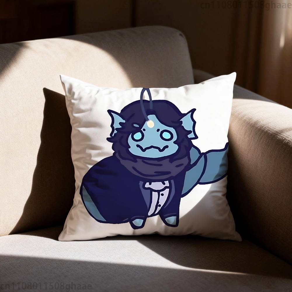 P-Pressure Sebastian Solace Pillow Case Square Double-Sided Printing Short Plush Sofa Cushion Cover Bedroom Bedside Pillow