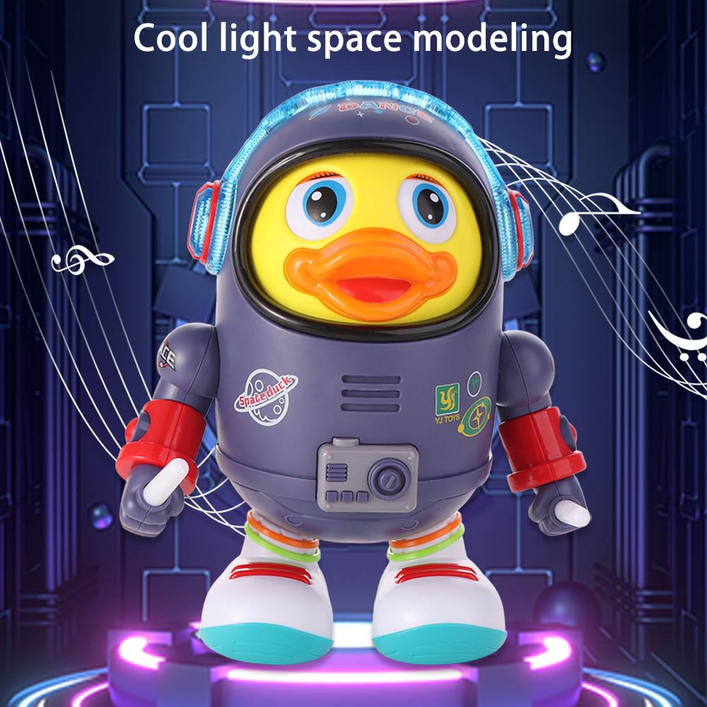 Interactive Dancing Astronaut Duck Toy Plastic Duck Musical Interactive Toy  Kids Toddlers