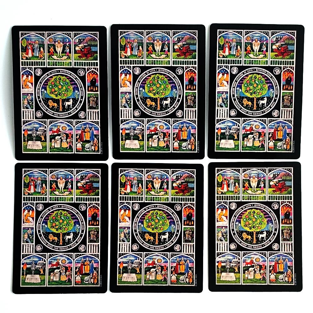 The Jungian Tarot Deck 10.5*7.5cm in Rigid Box, 78 Double-embossed Cards for Active Imagination, Jung Archetypes, Psychology