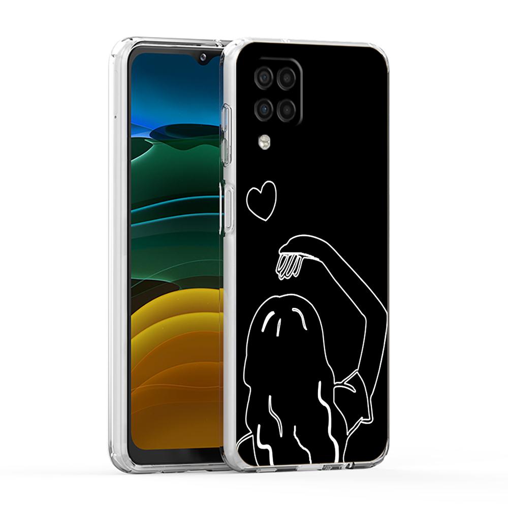 Couple Cartoon Aesth Sun Moon Phone Case For Samsung A13 A33 A35 A55 A73 A53 A23 A51 A71 A21S A31 A41 A05s A03S A15 A25 5G Cover