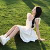 French Sweet Hot Girl Puff Sleeve Floral Summer Dress