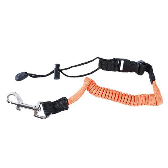 Kayak Canoe Inflatable Boat Paddle Elastic Coiled Leash Cord Oar Rope Tether