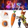 Zootopia 2 Karotten-Rekorder-Stift | Judy & Nick Stil Für Kinder | 60S Mini-Rekorder | 2-in-1 Kugelschreiber Schreibwaren|Judy Partner