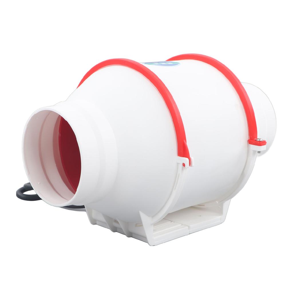 4 Zoll Rundkanalventilator Geräuscharm Zusatzventilator Abluftventilator für Küche Keller AU Stecker 220V