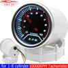 Turometru 0-1000RPM Indicator Față Afumată 2" 52mm Ecartament Tacho Auto Ecartament Auto Tahometru RPM pentru Mașină pe Benzină cu 1-8 Cilindri 12V