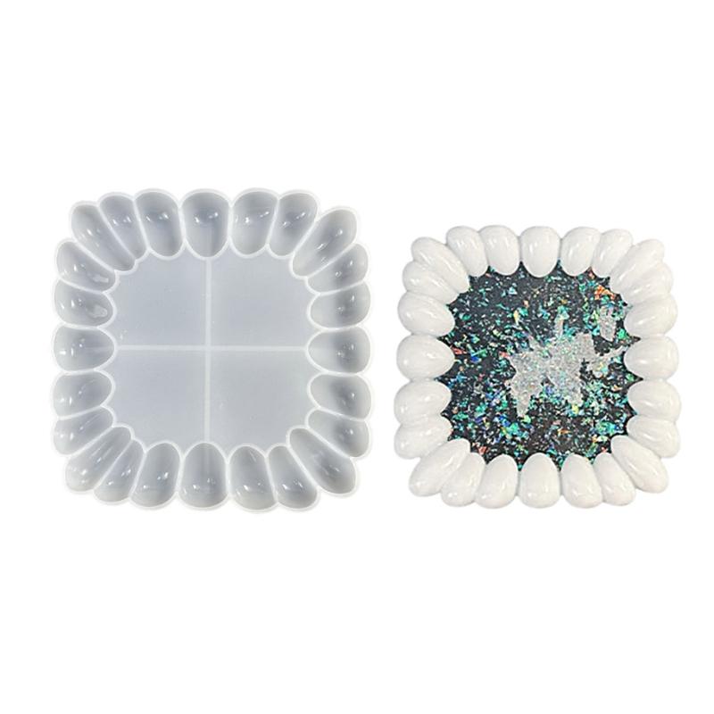 Multiple Bubble Tray Silicone Mold Coaster Casting Mould Plaster Epoxy Concrete Cement Mould Jewelry Storage Tray Decors