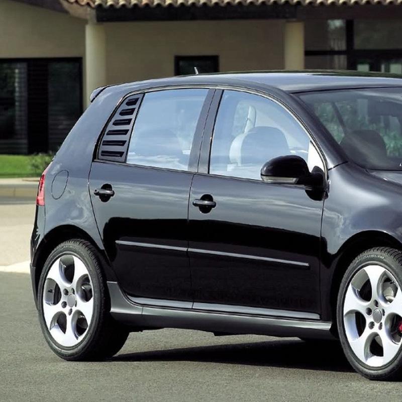 Pair Rear Side Window Trim Spoiler For VW Golf 5 MK5 5 Doors Hatchback 2003-2010 Window Shutter Cover Louver Air Vents