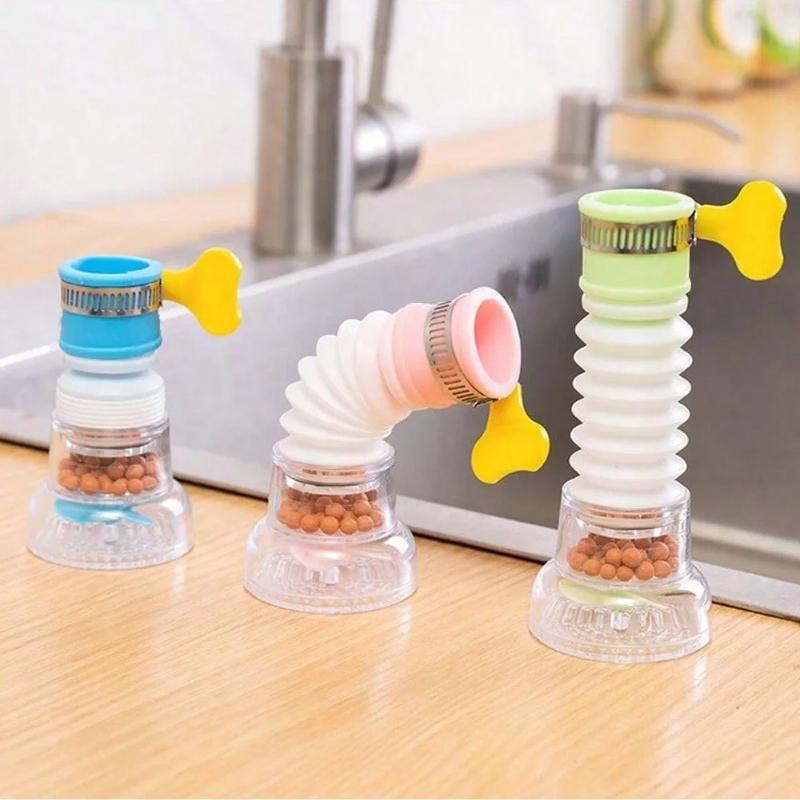 1pcs Faucet Splash Proof Faucet Kitchen and Household Showerhead Universal Tap Water Connector Extender Rotary Water Purifier