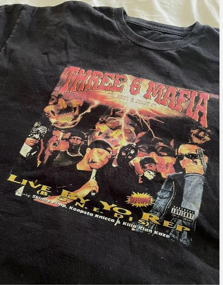 Музыкальный тур рок-группы Three Six Mafia Унисекс Футболка Подарок для всех фанатов S-5XL Унисекс Футболка L