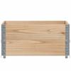VidaXL Jardinière 80x60 cm bois de pin massif, jardinière d'extérieur, bac à fleurs, bac à tomates, jardinière de terrasse, 3295839