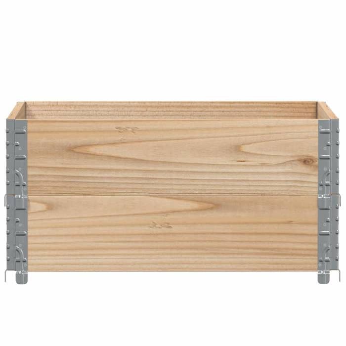 VidaXL Jardinière 80x60 cm bois de pin massif, jardinière d'extérieur, bac à fleurs, bac à tomates, jardinière de terrasse, 3295839