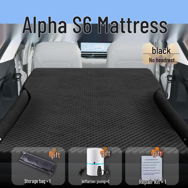 Polestar Alpha S6 Car Mattress: Rear Seat Inflatable Sleeping Pad for Trunk Standard