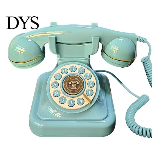 Zeitloses Wähltelefon Retro Kabeltelefon Gästebuch Einfach zu bedienen Nostalgisch Rund Hochzeitsgästebuch Klassischer Stil Dekoration Metalllegierung