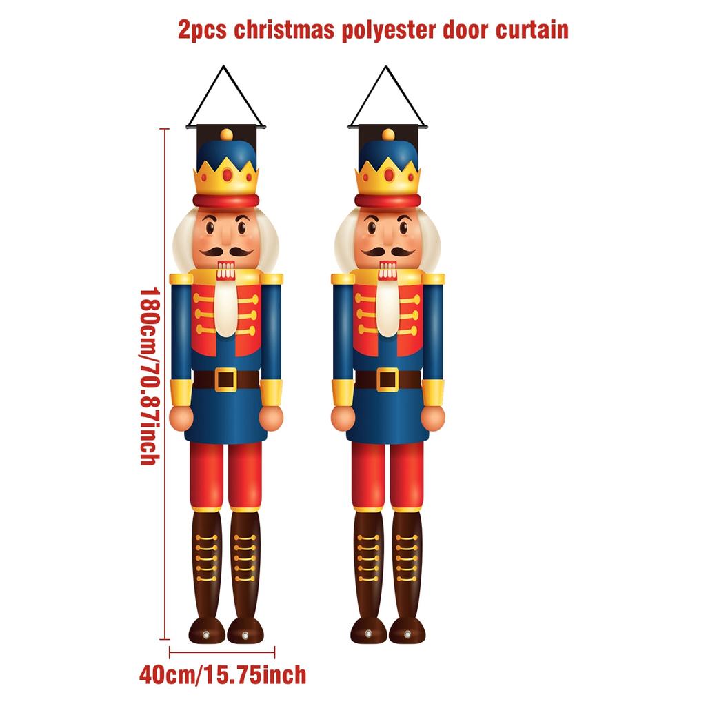 Christmas Nutcracker Shaped Door Couplet Navidad Natal Noel Wall Hanging Merry Christmas Decorations For Home 2025 New Year 2025