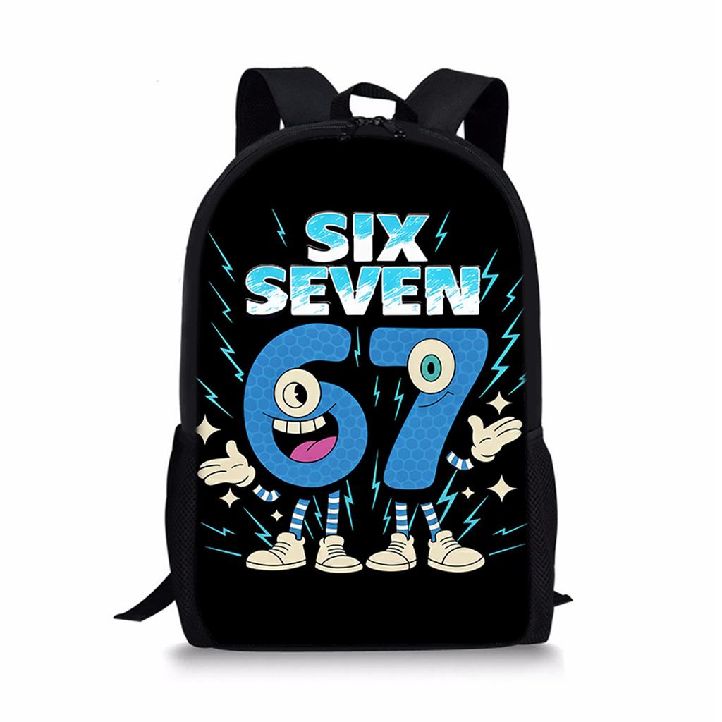Beliebte jugendliche 67 sechs sieben Schüler Schultaschen Notizbuch Rucksäcke 3D-gedruckte Oxford Wasserdichte Jungen/Mädchen Reise-Taschen