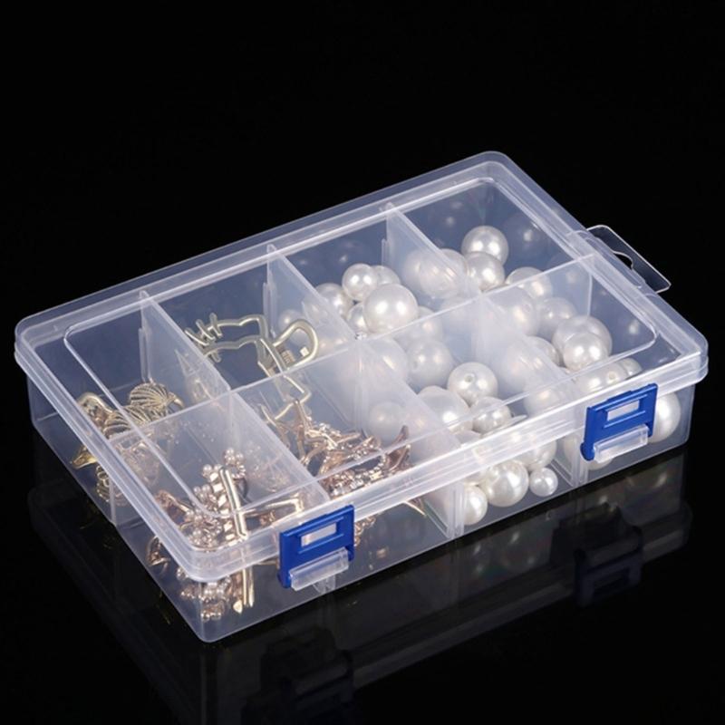 Transparente Kunststoff-Werkzeug-Organizer-Box Verstellbares Fach Sicheres Schloss Ergonomisch für Baumarkt-Zubehör
