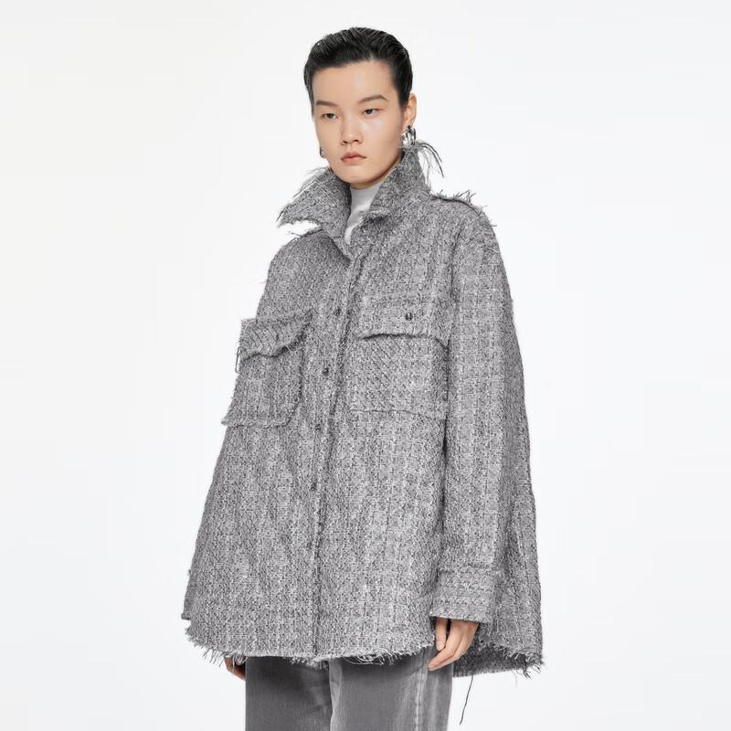 

JNBY 2024 Зимняя куртка пуховик свободного кроя с рубашечным воротником