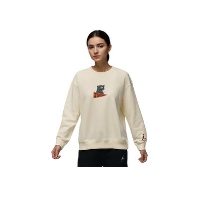 Brooklyn Fleece Comfortable Soft Crew Neck Long Sleeve Sweatshirt Women Sweatshirt Coconut-Milk HV1749-113