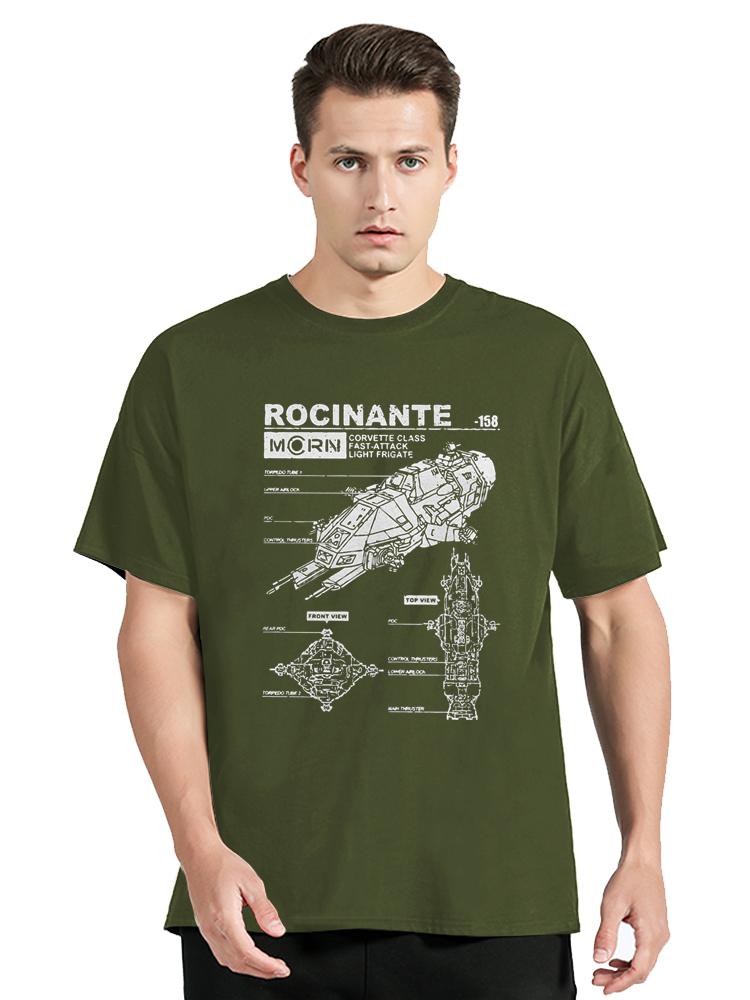 

ZX Tee Rocinante Specs The Expanse Men T Shirt Mcrn Fashion Graphic T-Shirt Harajuku Manga Cotton Clothing Oversized Tshirt 3XL