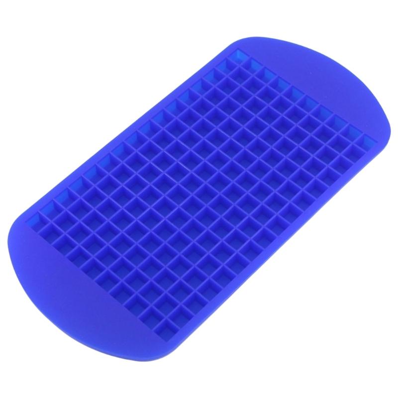 Flexible Silicone Ice Cubes Tray 160 Grid Molds Multipurpose Kitchen Tool for Drink Dessert and Creative Food Preparation