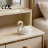 Weißer Schwan Dekor 3D Gedruckte Figur, Moderne Minimalistische Statue Dekoration, Tier Kleine Skulptur Schreibtischornament für Zuhause Büro Wohnzimmer