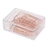 100PCS Paper Clips Portable Mini Cute Shape Electroplated Rose Gold Metal Paper Clip for Office Homes Envelope
