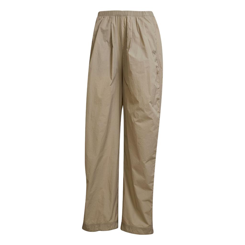 Adidas City Escape Parachute Fashion Simple Breathable Loose Versatile Knitted Sports Pants Women Bottoms Light-Sesame-Gray-Brown JC5116