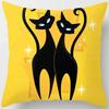 Cartoon Cat Throw Pillow Cover With Short Plush Print For Living Room Sofa Decoration Cushion Cover Pillow Covers Decorative