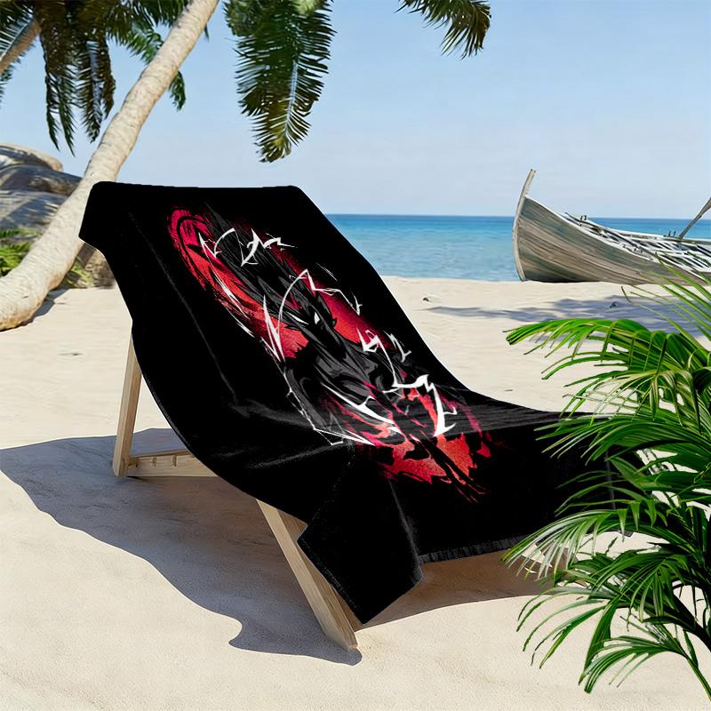 Radiant Warrior Energy beach towel soft Portable for travel Absorbent bath towel swim seaside beach towel beach printing Outdoor picnic beach mat