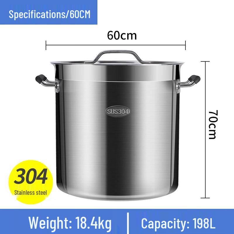 HANDUNYOU Commercial 304 Stainless Steel Stockpot