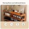 Two-layer 50cm Wooden Shoe Rack, Independent Square Storage Box, Wood Grain Paint, Easy Assembly In Dormitory Entrance, Stylish Narrow Storage Space