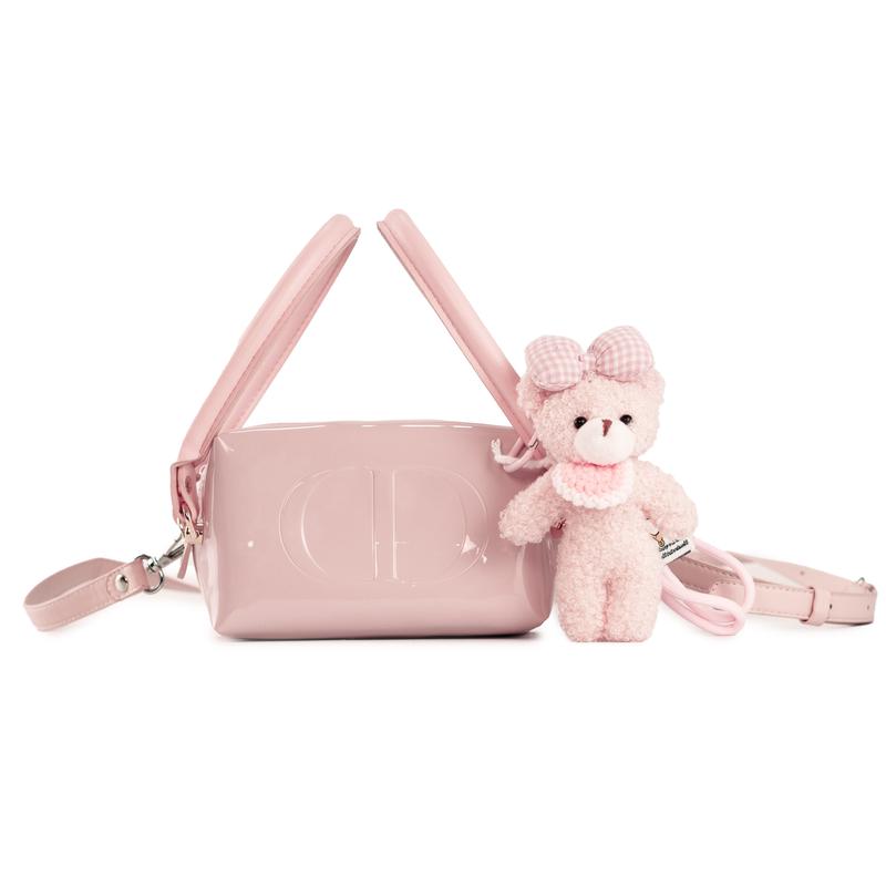 

DIOR Bag [Customized Cosmetic Bag] Naughty Things Party Leather Bear s Thoughts Sweet and Exquisite Cute and Gentle Elegant Girly Heart Dating рожевий